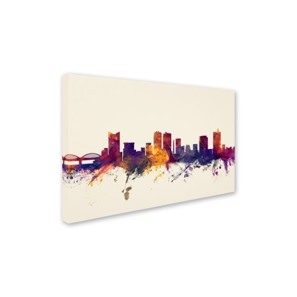 Michael Tompsett 'Fort Worth Texas Skyline' Canvas Art,22x32